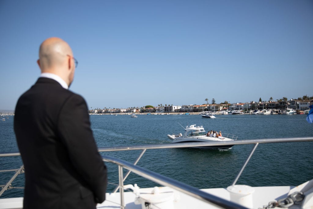 Newport Beach boat wedding