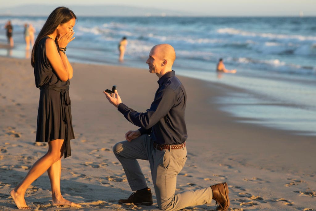 beach proposal photos